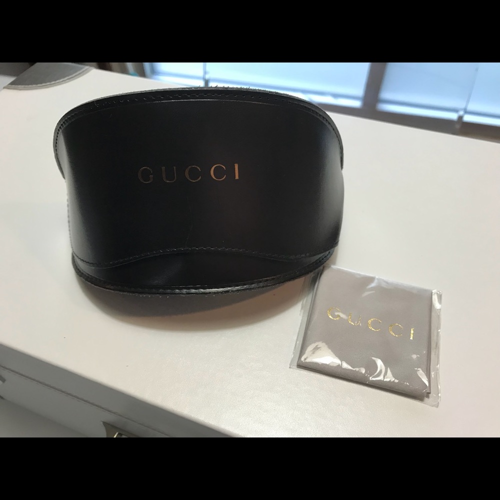 Gucci Sunglass Case Dark Brown- New without tags